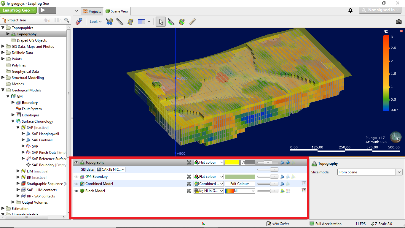 Leapfrog geo 5.x :  Ressources estimation